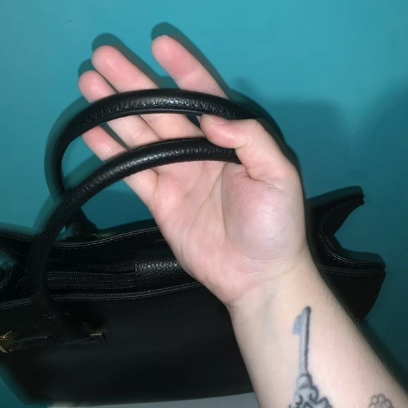 Michael Kors Hamilton NS Large Black Leather Satchel Tote bag - Picture 4 of 8